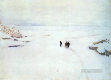  Konstantin Lienzo - el invierno rostov el gran 1906 Konstantin Yuon